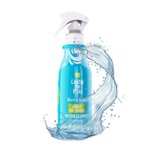 Activador de Rizos natural con agua de coco. Ideal para definir rizos y ondas, con hidratación y brillo natural
