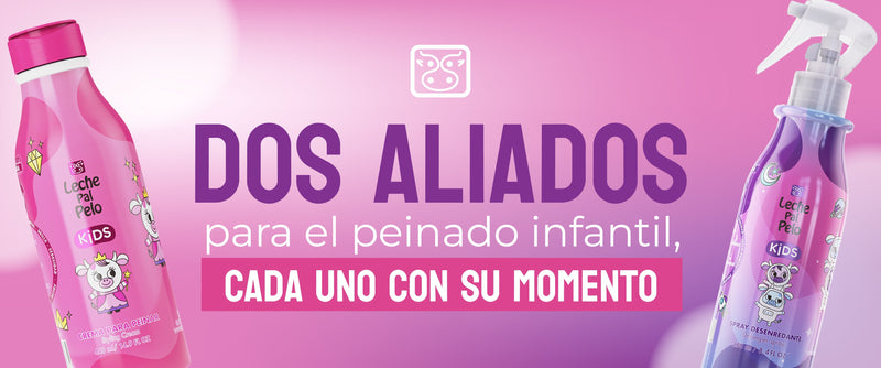 Dos aliados para el peinado infantil, cada uno con su momento
