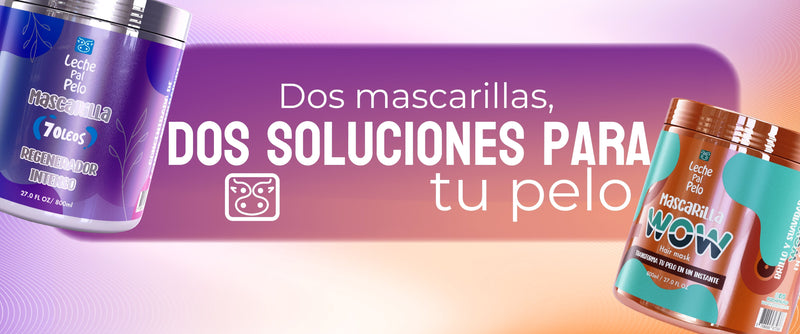 Dos mascarillas, dos soluciones para tu pelo