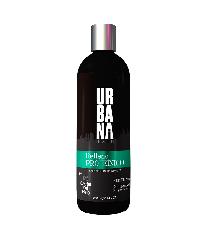 Relleno Proteico de 250 ml: Tratamiento de queratina para alisar, fortalecer y dar brillo al cabello, reduciendo frizz y volumen.